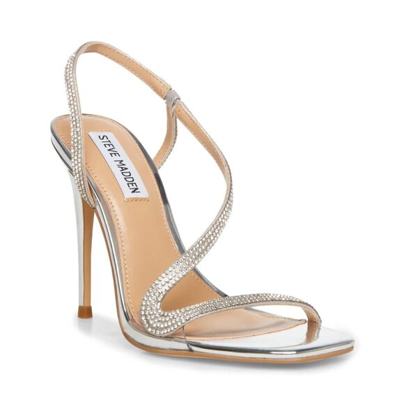 Steve Madden Natalia-R Sandal in Rhinestone (size 8.5) - Picture 1 of 12